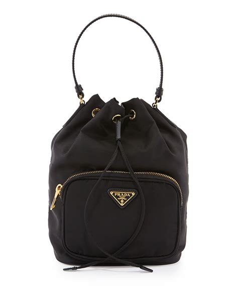 prada tessuto mini bucket|Prada mini shoulder bag.